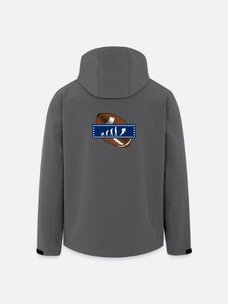 EVOLUTION AMERICAN FOOTBALL USA Gift - Men’s Recycled Softshell Jacket by Stanley/Stella - black
