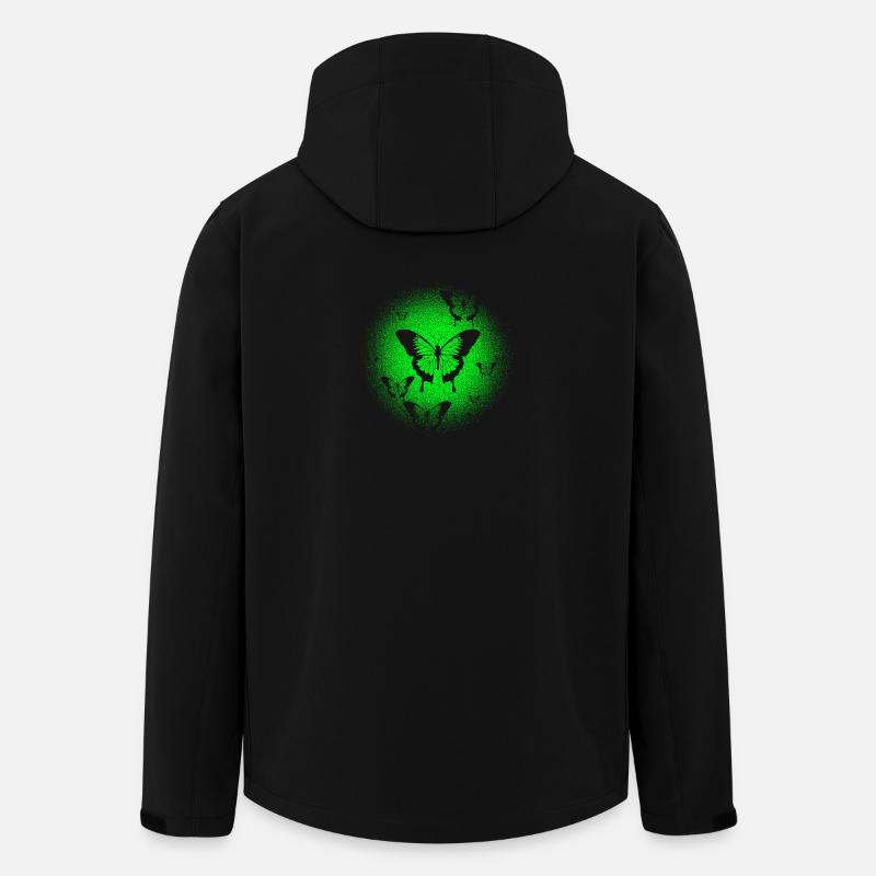 Schmetterling - Recycelte Männer Softshell-Jacke von Stanley/Stella - Schwarz