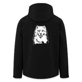 Samojede Portrait Hund Hunde Wilsigns - Recycelte Männer Softshell-Jacke von Stanley/Stella - Schwarz - Hinten - AI Model Male 185 light (185cm)