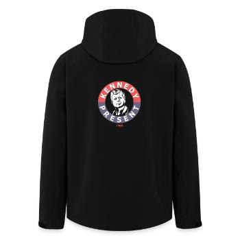 John F. Kennedy für Präsidenten - Recycelte Männer Softshell-Jacke von Stanley/Stella - Schwarz - Hinten - AI Model Male 185 light (185cm)