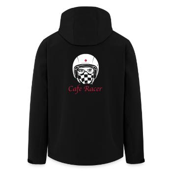 CAFE RACER Rider - Men’s Recycled Softshell Jacket by Stanley/Stella - black - Back - AI Model Male 185 light (185cm)