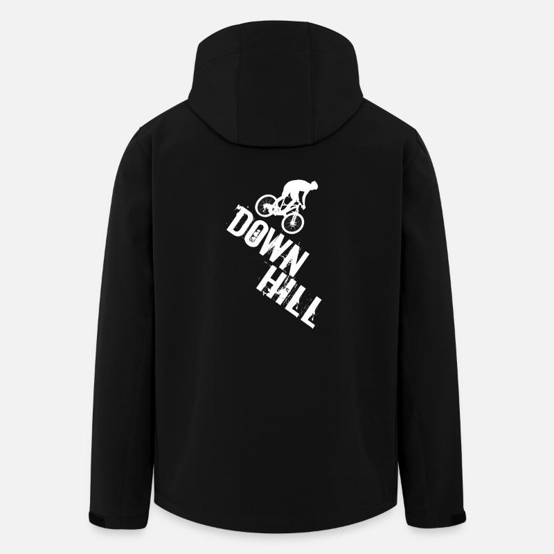 Downhill - Recycelte Männer Softshell-Jacke von Stanley/Stella - Schwarz
