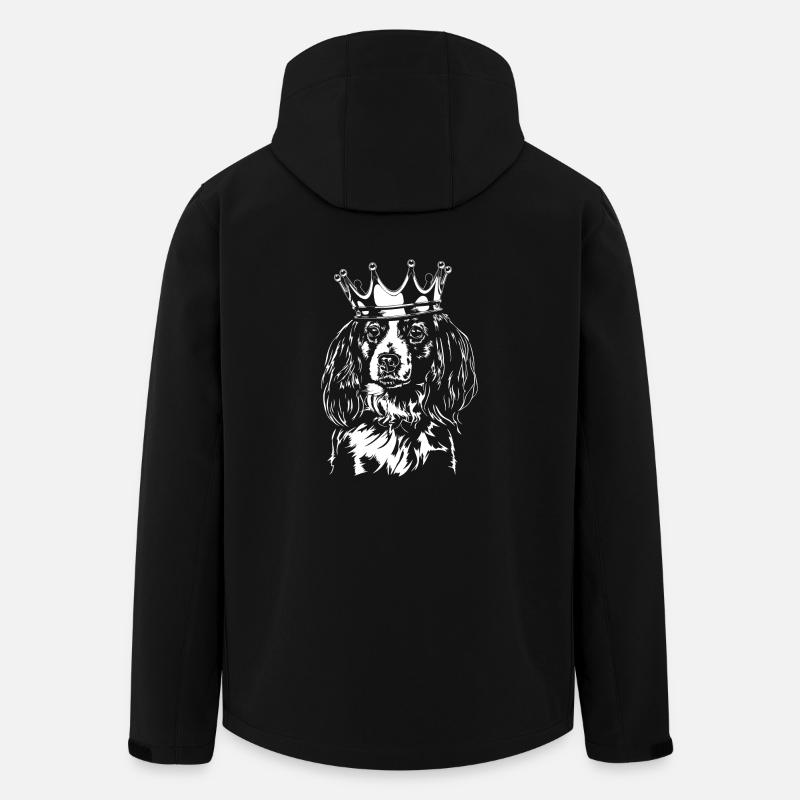 KOOIKERHONDJE Couronne Chien Chien Wilsigns - Veste softshell homme en polyester recyclé Stanley/Stella - noir