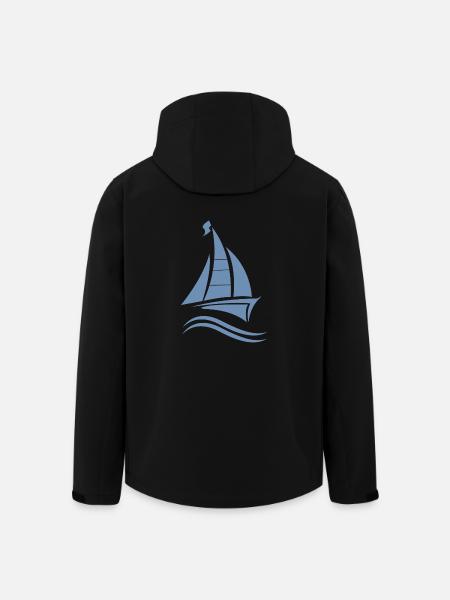 Segeln Segelboot Segelschein - Recycelte Männer Softshell-Jacke von Stanley/Stella - Schwarz
