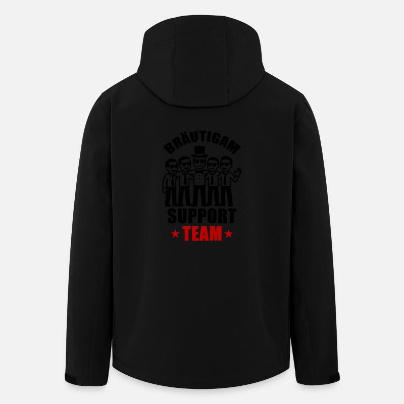 Groom Support Team Wedding - Men’s Recycled Softshell Jacket by Stanley/Stella - black