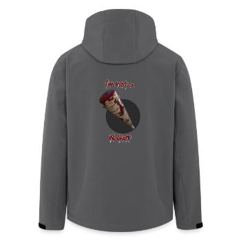 Baseballschläger mit Stacheldraht. - Recycelte Männer Softshell-Jacke von Stanley/Stella - Schwarz - Hinten - AI Model Male 185 light (185cm)