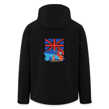 London Lover - Veste softshell homme en polyester recyclé Stanley/Stella - noir - Dos - AI Model Male 185 light (185cm)