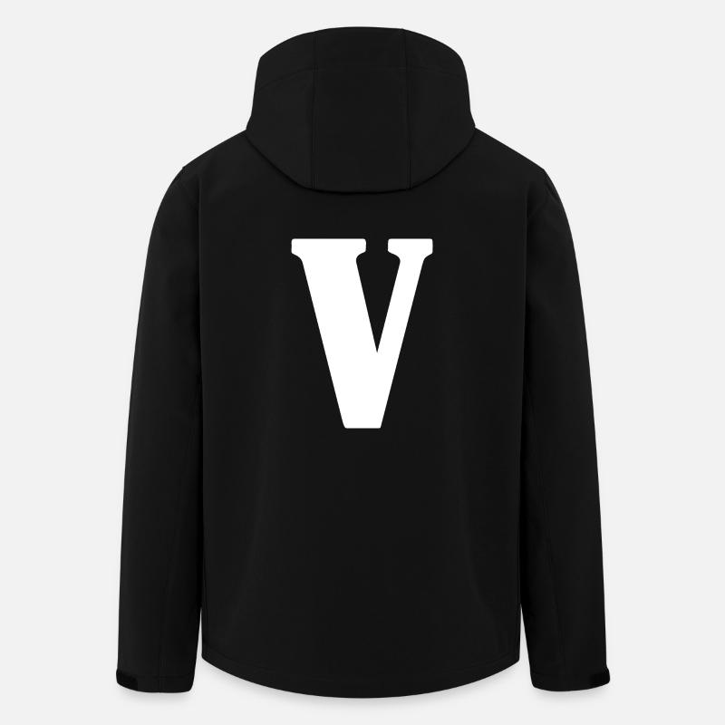 V - Men’s Recycled Softshell Jacket by Stanley/Stella - black