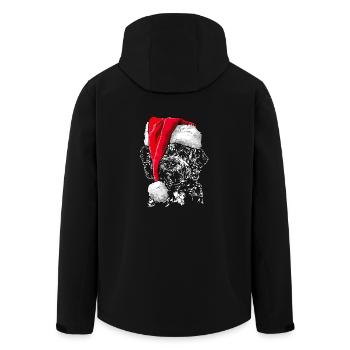 Santa DOODLE Weihnachten Wilsigns Labradoodle - Recycelte Männer Softshell-Jacke von Stanley/Stella - Schwarz - Hinten - AI Model Male 185 light (185cm)