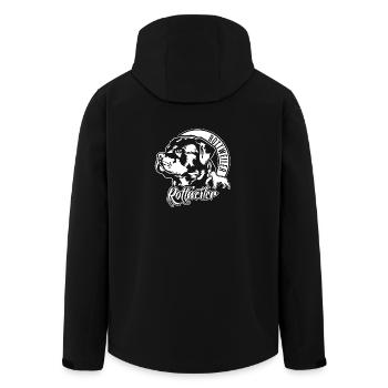 ROTTWEILER Portrait de chien IGP Chiens de sport - Veste softshell homme en polyester recyclé Stanley/Stella - noir - Dos - AI Model Male 185 light (185cm)