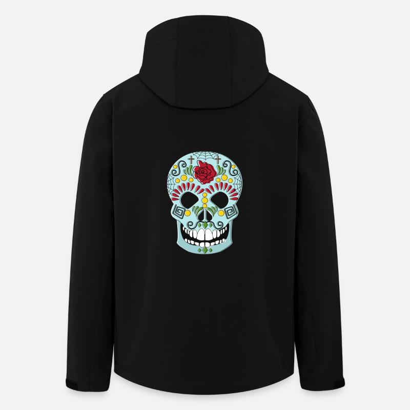 MEXICAINE SKULL - Veste softshell homme en polyester recyclé Stanley/Stella - noir