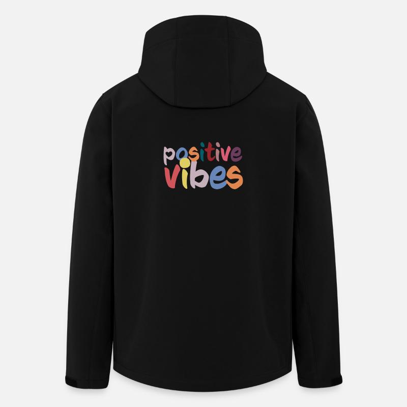 Ondes positives - Veste softshell homme en polyester recyclé Stanley/Stella - noir