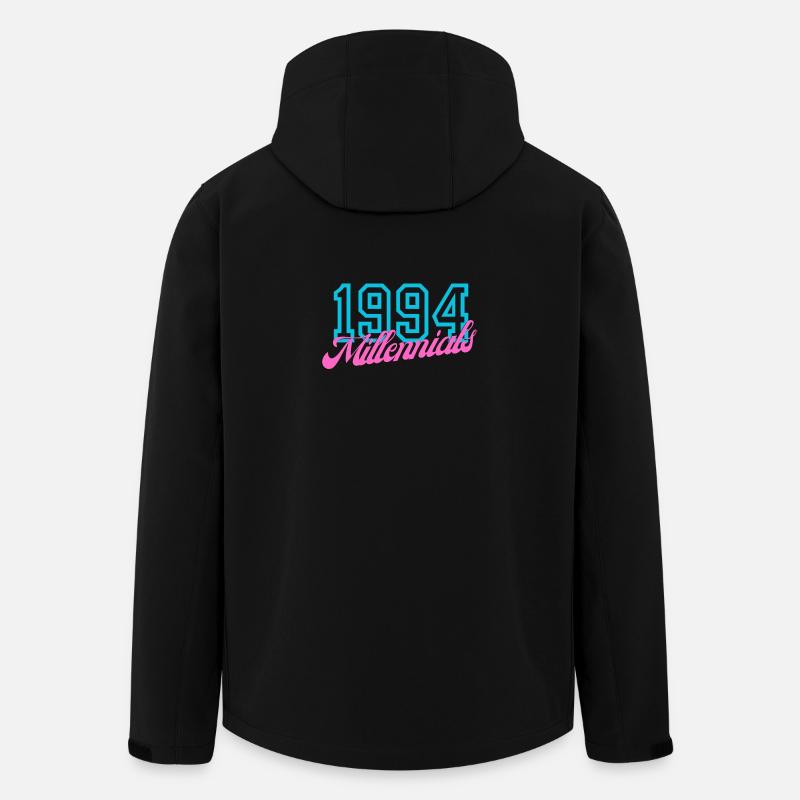 1994 Millennials Rétro Date Design - Veste softshell homme en polyester recyclé Stanley/Stella - noir