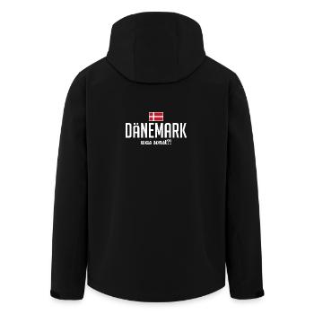 Dänemark was sonst Spruch Urlaubsland Urlaub - Recycelte Männer Softshell-Jacke von Stanley/Stella - Schwarz - Hinten - AI Model Male 185 light (185cm)