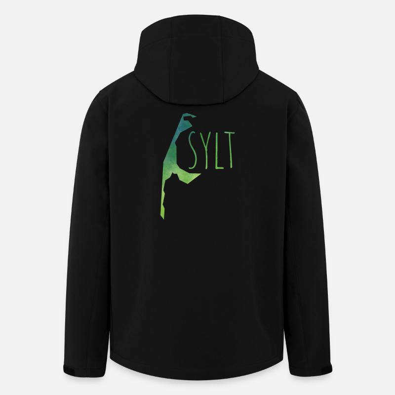 sylt - Recycelte Männer Softshell-Jacke von Stanley/Stella - Schwarz