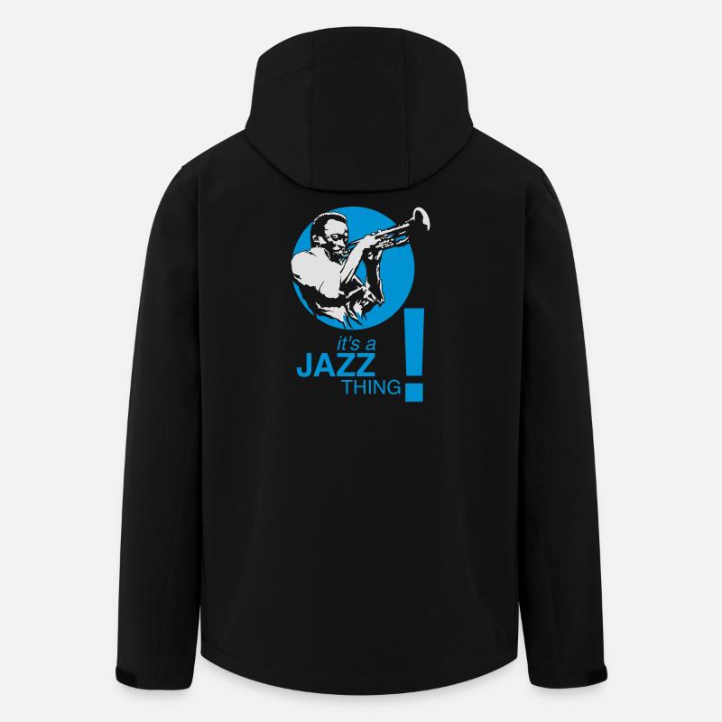 Jazz thing flex - Men’s Recycled Softshell Jacket Discoverer by Stanley/Stella - black