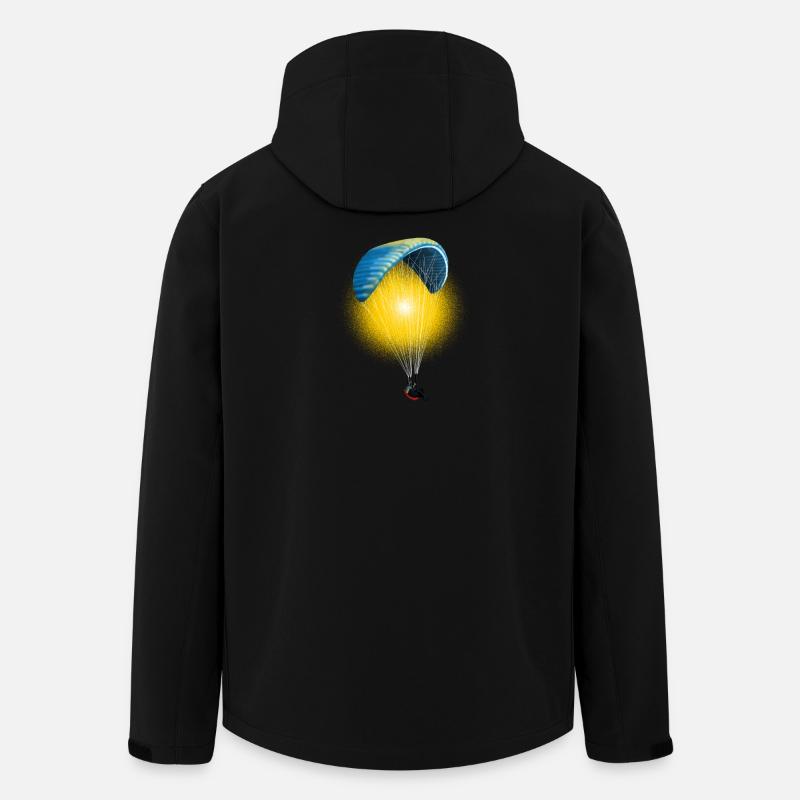 paragliding - Men’s Recycled Softshell Jacket by Stanley/Stella - black