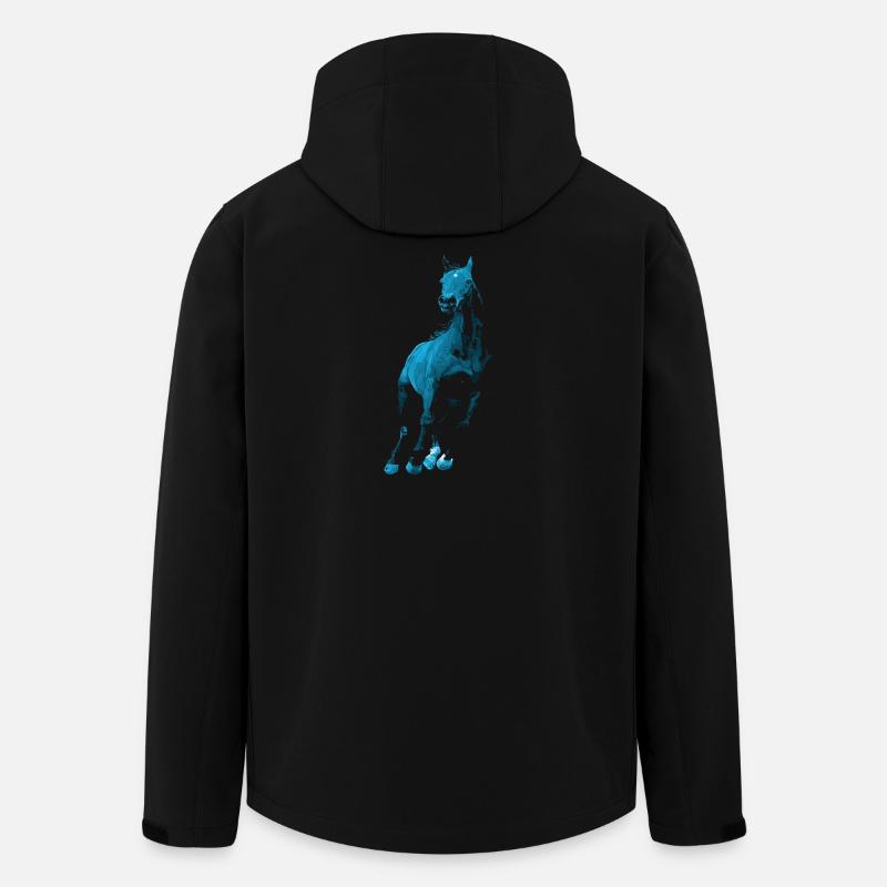 Cheval - Veste softshell homme en polyester recyclé Stanley/Stella - noir
