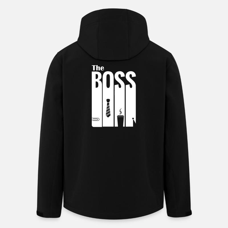 Design de style Bureautique et Relaxation - Veste softshell homme en polyester recyclé Stanley/Stella - noir