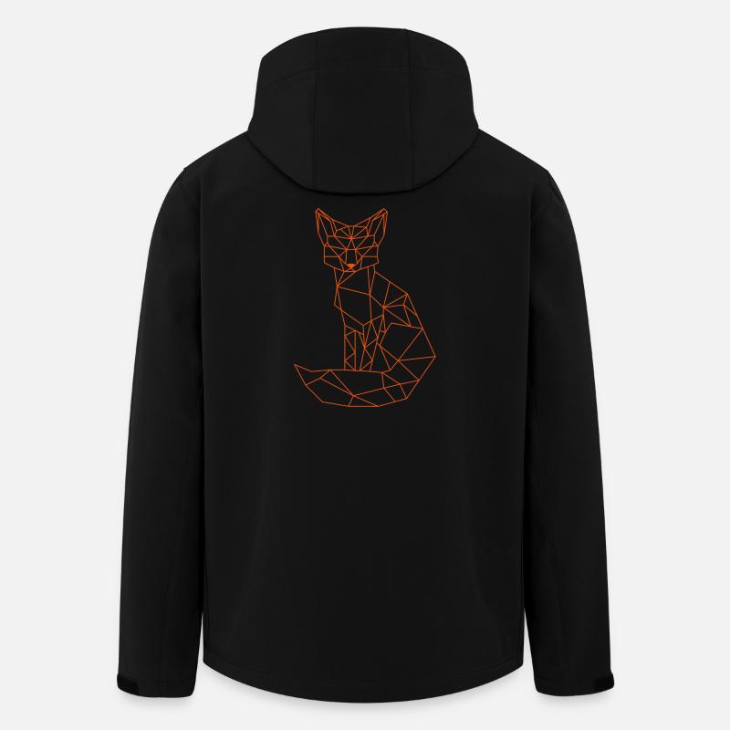 Fuchs - Recycelte Männer Softshell-Jacke von Stanley/Stella - Schwarz