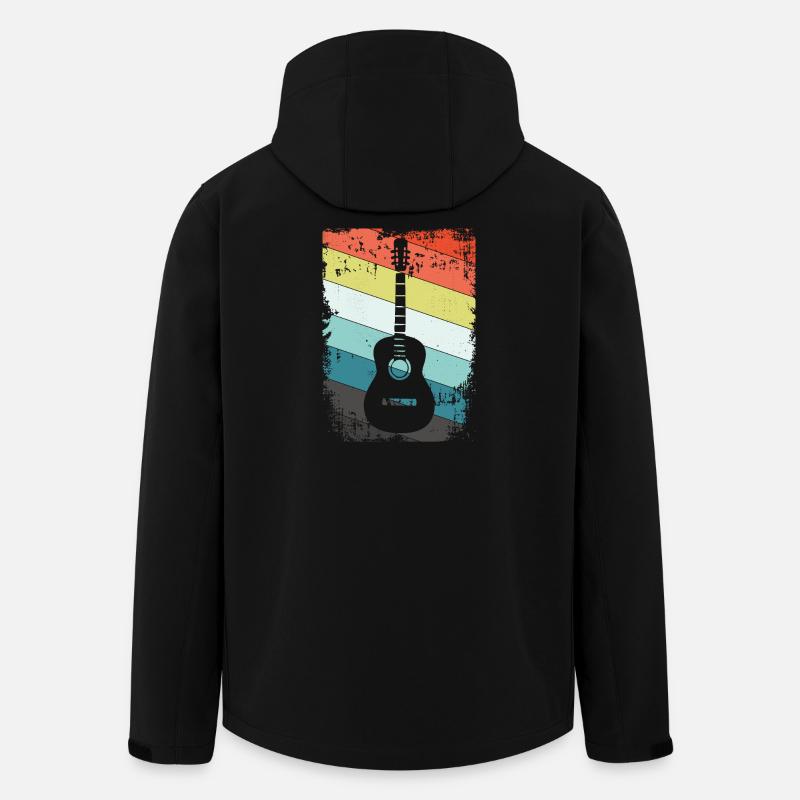 Gitarre - Recycelte Männer Softshell-Jacke von Stanley/Stella - Schwarz