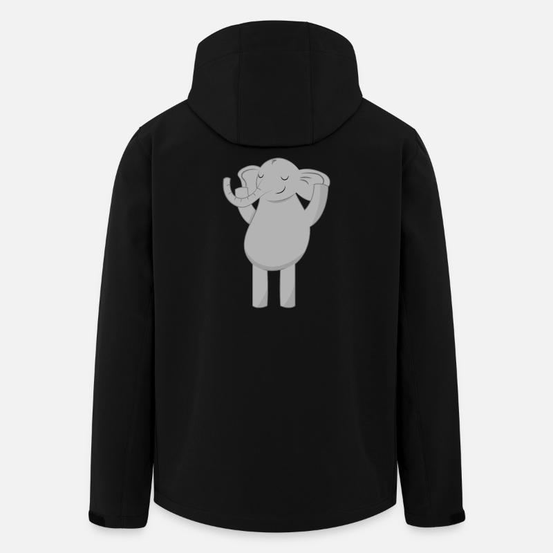 Éléphant éléphant - Veste softshell homme en polyester recyclé Stanley/Stella - noir