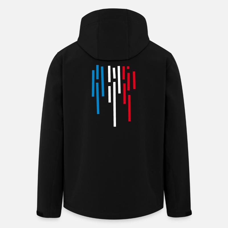 Frankreich Flagge - Recycelte Männer Softshell-Jacke von Stanley/Stella - Schwarz