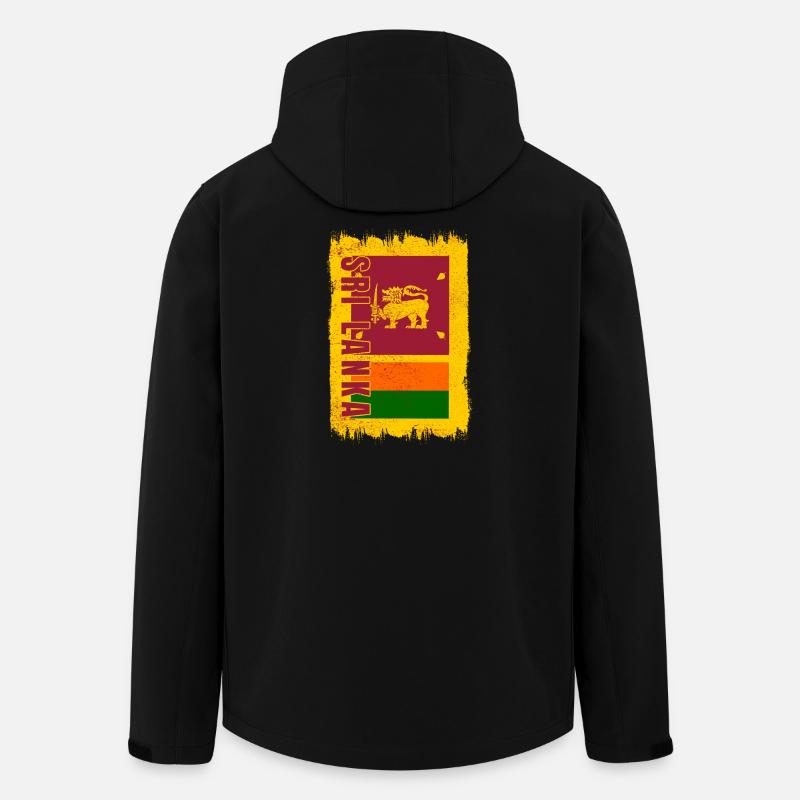 Sri Lanka Flagge - Recycelte Männer Softshell-Jacke von Stanley/Stella - Schwarz
