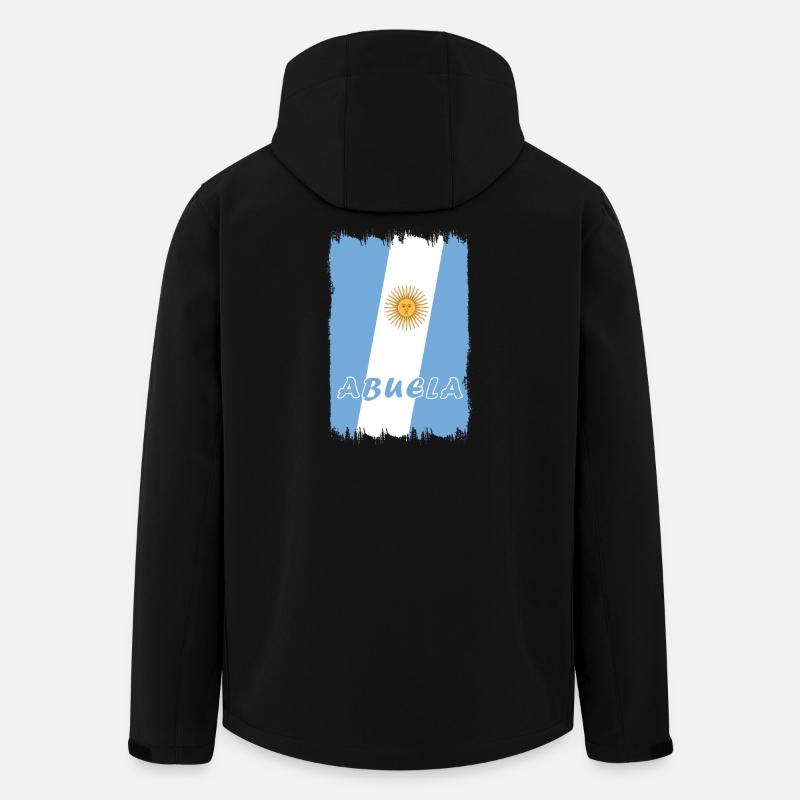 Argentinien Großmutter Design - Recycelte Männer Softshell-Jacke von Stanley/Stella - Schwarz