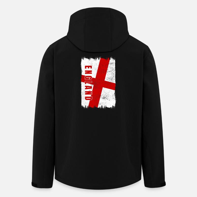 England Flagge - Recycelte Männer Softshell-Jacke von Stanley/Stella - Schwarz