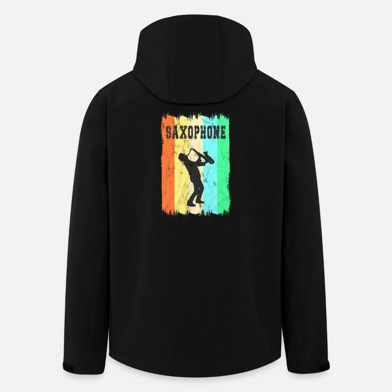 Saxophone design - Men’s Recycled Softshell Jacket by Stanley/Stella - black