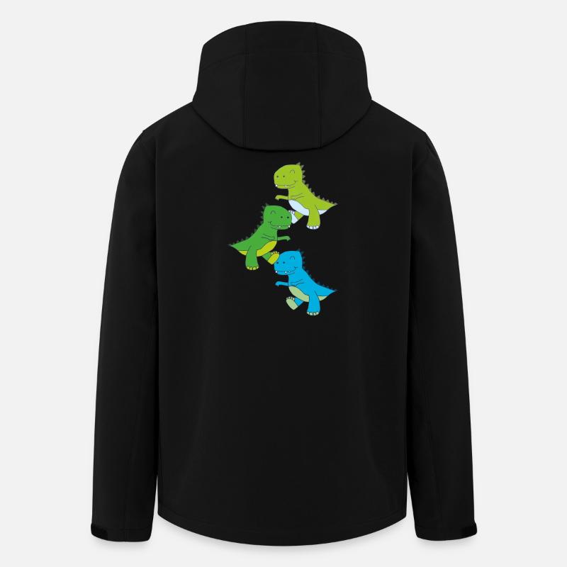 dino tanz - Recycelte Männer Softshell-Jacke von Stanley/Stella - Schwarz