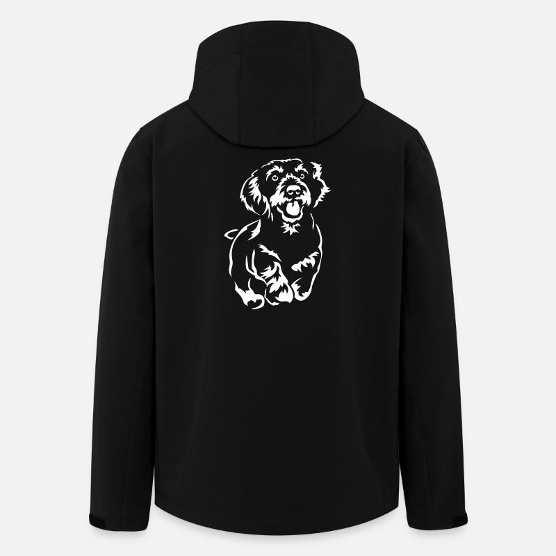 Dackel "Black Edition" - Recycelte Männer Softshell-Jacke von Stanley/Stella - Schwarz