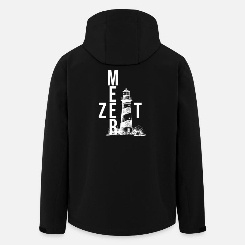 Meer Zeit - Recycelte Männer Softshell-Jacke von Stanley/Stella - Schwarz