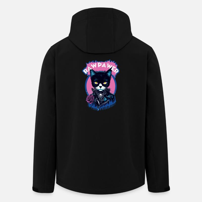 Chat Gothique - Veste softshell homme en polyester recyclé Discoverer Stanley/Stella - noir