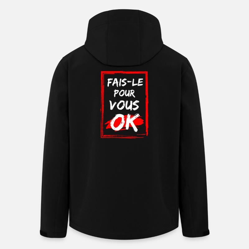 Affirming pattern with energetic style - Men’s Recycled Softshell Jacket by Stanley/Stella - black