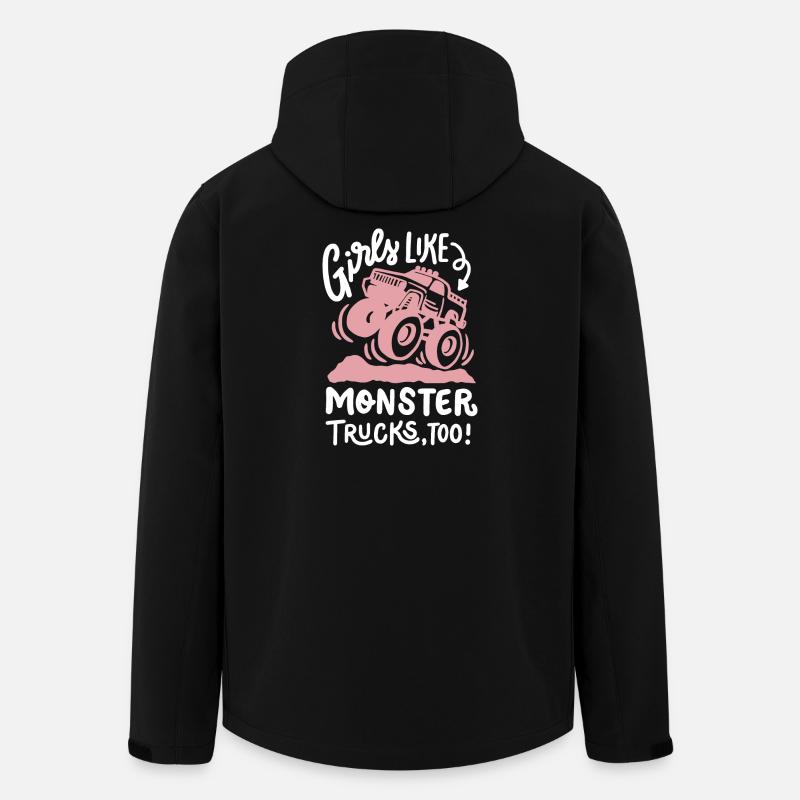 Monstertruck für Mädchen - Recycelte Männer Softshell-Jacke von Stanley/Stella - Schwarz