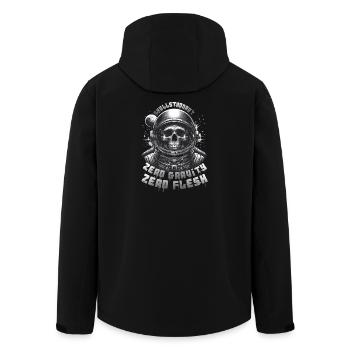 Skull Astronaut: Skullstronaut, Schwerelosigkeit - Recycelte Männer Softshell-Jacke von Stanley/Stella - Schwarz - Hinten - AI Model Male 185 light (185cm)