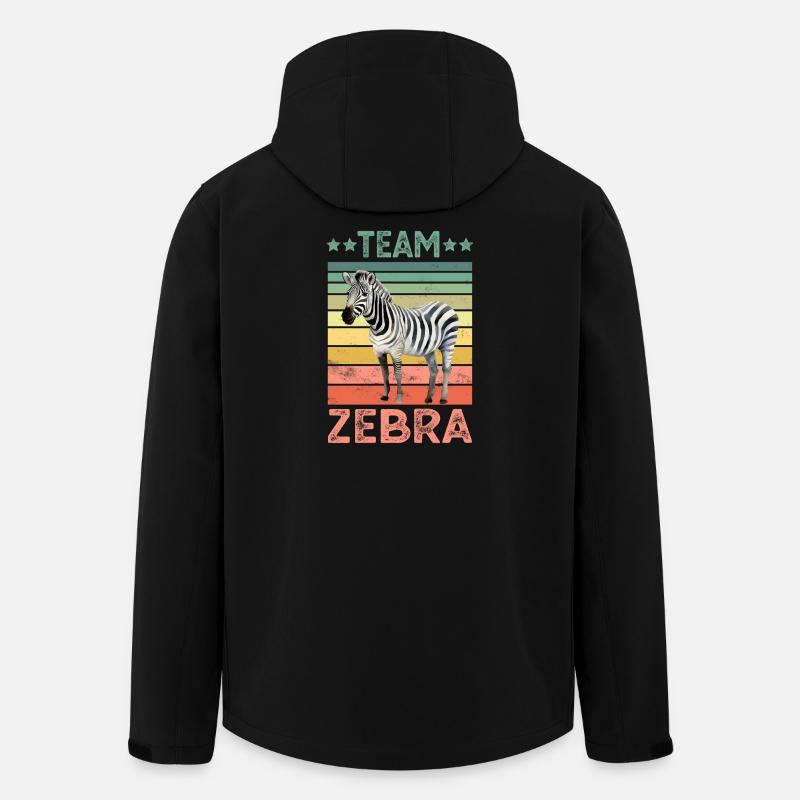 Zebra - Recycelte Männer Softshell-Jacke von Stanley/Stella - Schwarz