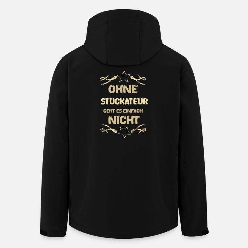 Stuckateur - Recycelte Männer Softshell-Jacke von Stanley/Stella - Schwarz