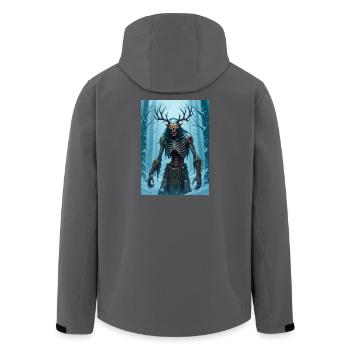 Wendigo, abgemagerter kannibalischer Dämon der Folklore - Recycelte Männer Softshell-Jacke von Stanley/Stella - Schwarz - Hinten - AI Model Male 185 light (185cm)