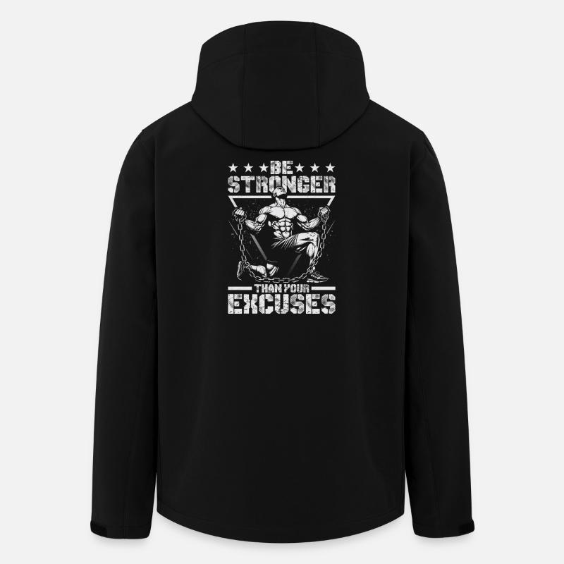 Strong Motivational Feeling Circle Design - Men’s Recycled Softshell Jacket by Stanley/Stella - black
