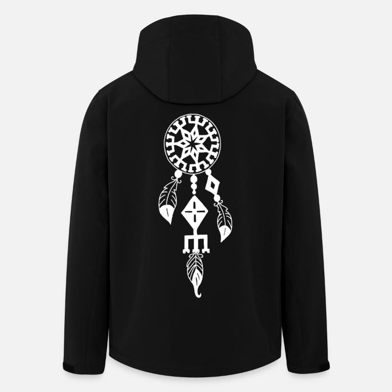 Weißer Traumfänger - Recycelte Männer Softshell-Jacke von Stanley/Stella - Schwarz