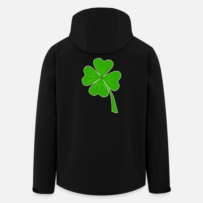 Kleeblatt - Recycelte Männer Softshell-Jacke von Stanley/Stella - Schwarz
