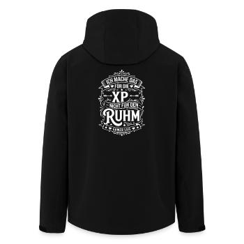 XP statt Ruhm – Gamer Lebensgefühl - Recycelte Männer Softshell-Jacke von Stanley/Stella - Schwarz - Hinten - AI Model Male 185 light (185cm)