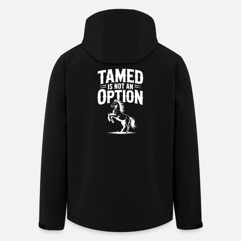 Dompté n’est pas une option - Veste softshell homme en polyester recyclé Stanley/Stella - noir