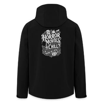 Horror Movies Chill – Vielleicht später - Recycelte Männer Softshell-Jacke von Stanley/Stella - Schwarz - Hinten - AI Model Male 185 light (185cm)