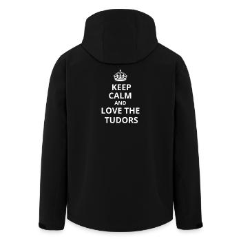 Keep calm and love the Tudors - Men’s Recycled Softshell Jacket by Stanley/Stella - black - Back - AI Model Male 185 light (185cm)