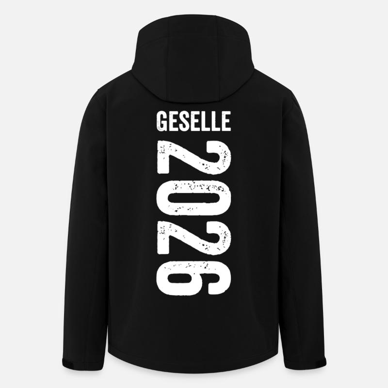 Geselle 2026 - Recycelte Männer Softshell-Jacke von Stanley/Stella - Schwarz