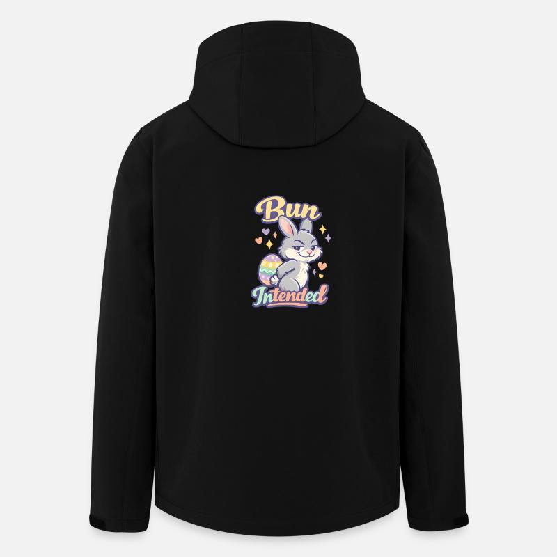 Bun Intended Ostern Hase - Recycelte Männer Softshell-Jacke von Stanley/Stella - Schwarz